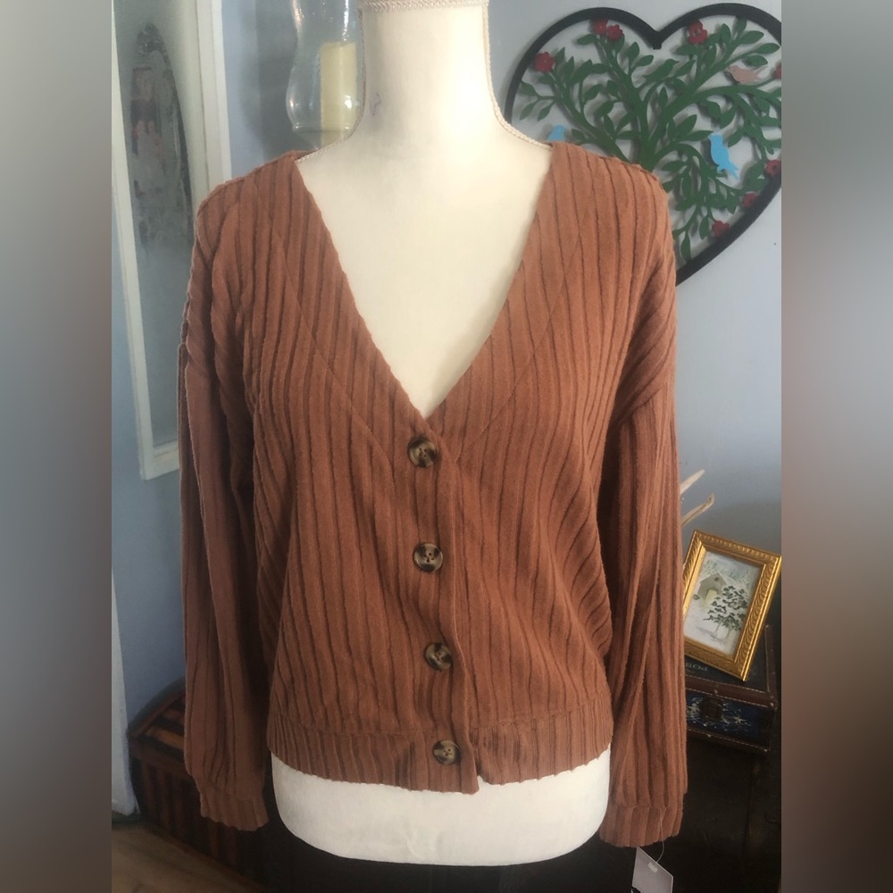 NWT SO Juniors Cropped Cardigan - Picture 1 of 4